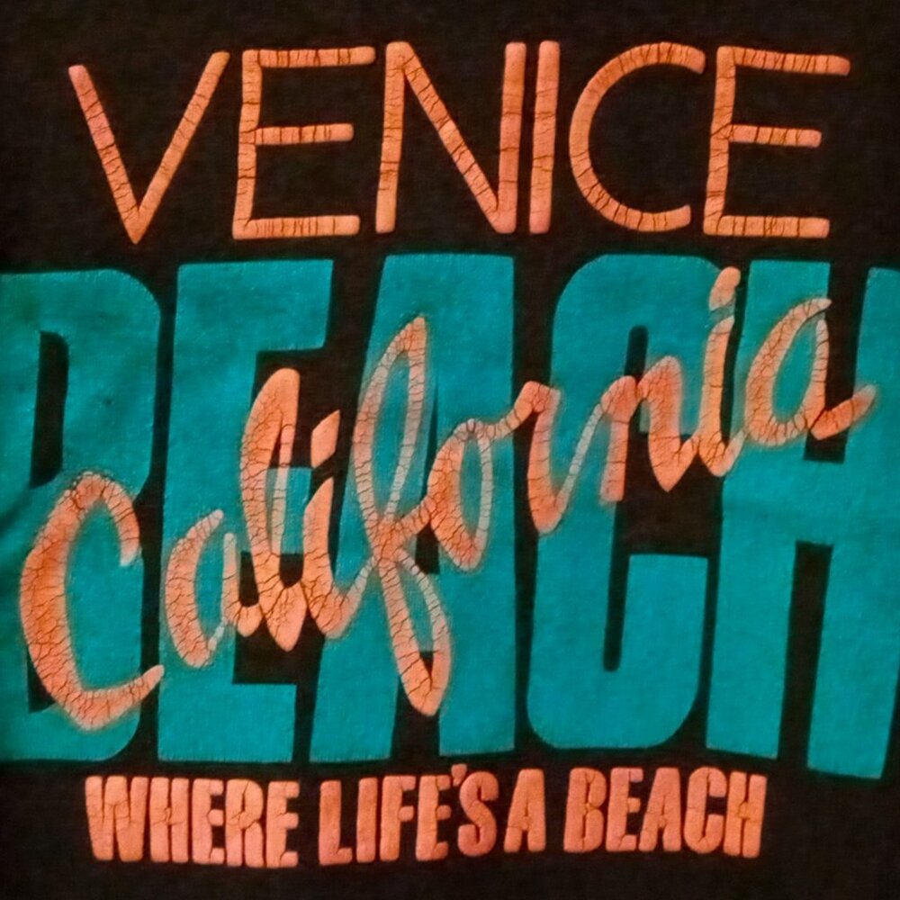 Vintage '93 Venice Muscle Beach California Women's Crop Top Sweatshirt RARE Find - Picture 10 of 10